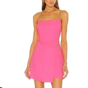 Amanda Uprichard Stilla Dress Gold chain straps